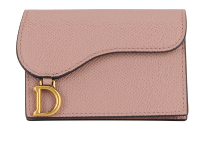 Christian Dior Saddle Bloom Card Holder, front view